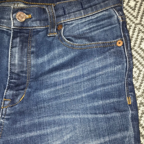 Madewell High Riser Skinny Jean Dark Atlantic Wash - Picture 6 of 8
